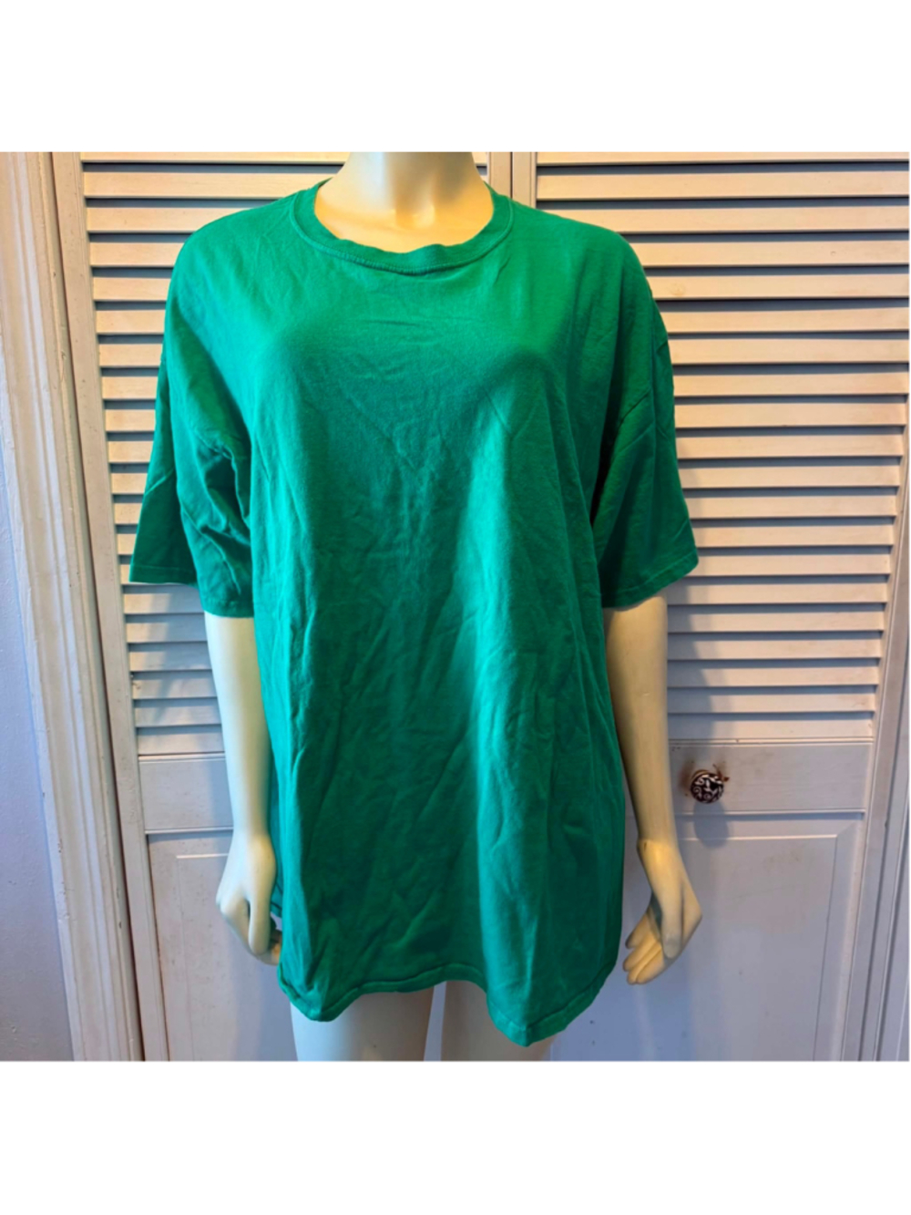 Men's Hanes Green Short Sleeve Tee Shirt Size XXL